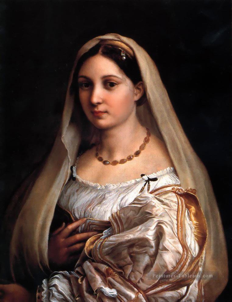 La Donna Velata Renaissance Raphaël Peintures à l'huile